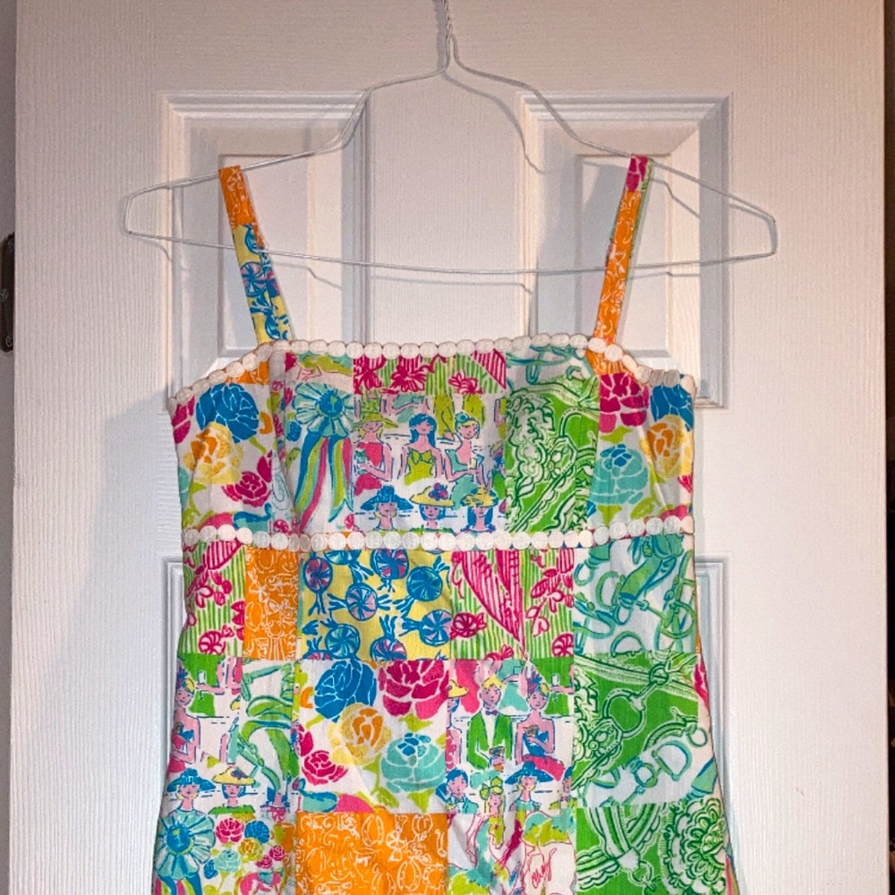 Lilly Pulitzer Grandstand Patch dress size 2.